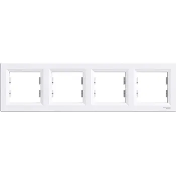 vypínač a zásuvka Rámeček Schneider Electric Asfora čtyřnásobný horizontální