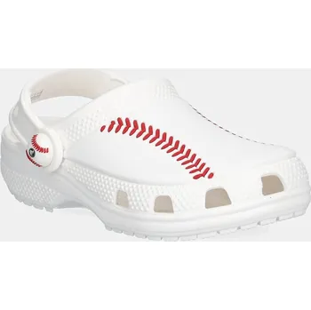 Dámské pantofle Dětské pantofle Crocs CLASSIC BASEBALL CLOG T bílá barva, 210022 210022.CROCS.CLASSIC.BA 00X, EUR 23/24
