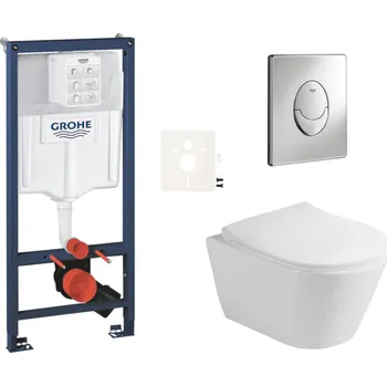 Klozet Siko Závěsný wc set do lehkých stěn / předstěnová montáž Glacera Ava GRSAVASA