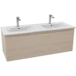 Naturel Koupelnová skříňka s dvojumyvadlem Ancona 120x46 cm akácie ANCONA2120DV