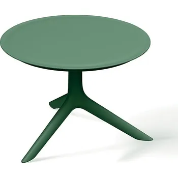 Konferenční stolek Prosperplast Nízký kulatý stůl RIMO 593x570x405 - barva: tmavě zelená