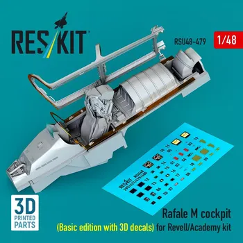 Plastikový model Reskit 1/48 Rafale M cockpit - Basic edition (REV/ACAD)
