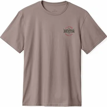 Pánské tričko BRIXTON triko - Gibson S/S Stt Cinder Worn Wash (CNDWW) velikost: L