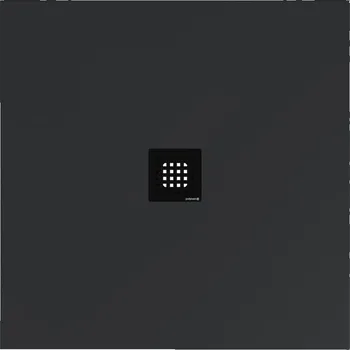 Sprchová vanička Polysan Sprchová vanička čtvercová Flexia 100x100 cm litý mramor antracit 71552.51