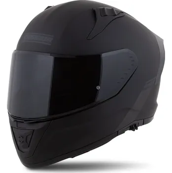 Auto-moto Cassida Moto přilba Aero Solid černá matná/šedá (Velikost: XXL (63-64))