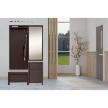 Předsíňová stěna Brwcz ORFA LIRANO wenge předsíňová stěna (KASPIAN=KOM1D1SP, LUS/50, SBUT/60, WIE/60) ***