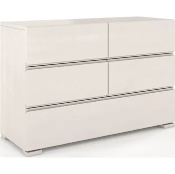 Komoda Skandica Komoda VESTRE 5 šuplíku, buk (Barva: Bílá)