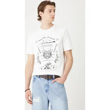 Pánské tričko Bavlněné tričko Medicine pánské, bílá barva, s potiskem RS25.TSMC22 00X, vel. S