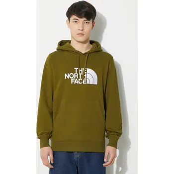 Pánská mikina Bavlněná mikina The North Face M Light Drew Peak Pullover Hoodie pánská, zelená barva, s kapucí, s aplikací, NF00A0TEPIB1 91X, vel. XL