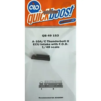 Plastikový model Quickboost 1/48 A-10A/C Thunderbolt II ECU intake&FOD (ACAD)