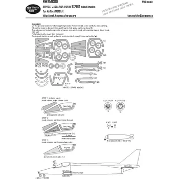 Plastikový model New Ware 1/48 Mask Sepecat Jaguar GR.1/GR.1A EXPERT