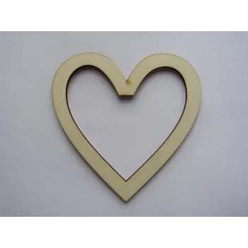 Dřevěný lapač snů srdce