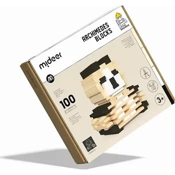 Dřevěná hračka Kostky pro děti Mideer MD1217 béžová 12X, vel. ONE SIZE