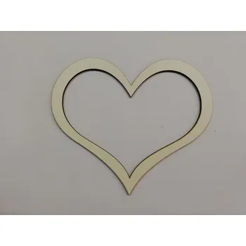 Dřevěný lapač snů srdce bílé vel.1