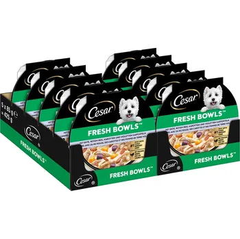 10ks-10x85g Cesar Fresh Bowls kachna v omáčce vlhké krmivo pro psy