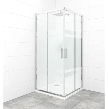 Swiss aqua technologies Sprchový kout čtverec 90x90 cm SAT TEX SATBKTEXQ90CRS