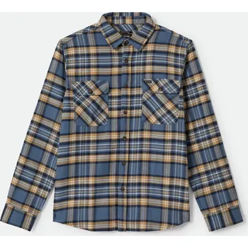 Pánská košile BRIXTON košile - Bowery Flannel Azure Blue/Washed Navy/Sand (ABWNS) velikost: XL