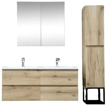 Šatní skříň Swiss aqua technologies Koupelnová skříňka s umyvadlem SAT B-Way dub KSETBWAY16