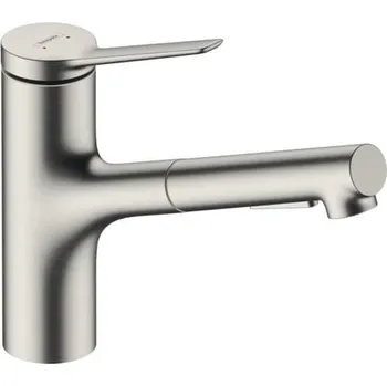 Vodovodní baterie Hansgrohe Dřezová baterie Zesis s vytahovací sprškou, 2 proudy nerez 74800800