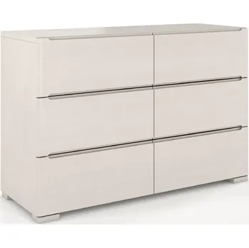 Komoda Skandica Komoda SPARTA 6 zásuvek, borovice (Barva: Bílá)