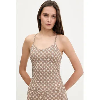 Top Guess PEONY béžová barva, V5YP11 MC03W V5YP11.MC03W 80D, vel. S