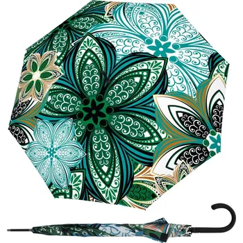 Deštník Doppler Fiber Flex Long AC Meadow - dámský holový vystřelovací deštník