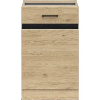 Šatní skříň Brwcz JUNONA BBL D1D/50/82 L dub bernstein ( BEZ PRAC. DESKY! ) / 3BAL/