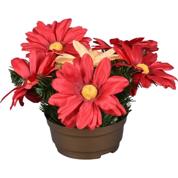 umělá květina Nohel garden Květina GERBERA PODZIM aranžmá v misce 25cm