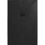 Swiss aqua technologies Sprchová vanička obdélníková SAT Alek 120x80 cm litý mramor černá SATALEK12080