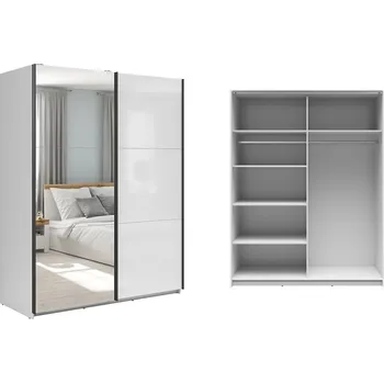 Šatní skříň Brwcz TETRIX SZF/153/M bílý lesk / 9BAL /