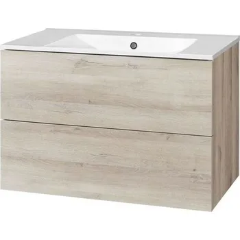 Koupelnový nábytek Koupelnová skříňka bez umyvadla AIRA 81 cm - Dub Kronberg