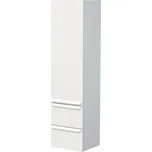 Naturel Koupelnová skříňka vysoká Pavia 40x155x35 cm levá bílá mat bílá úchytka PAVIA3V40DVLBI