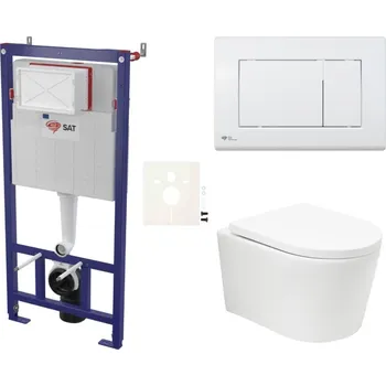 Klozet Siko Závěsný wc set do lehkých stěn / předstěnová SAT BREVIS SSBRTOR20KECO