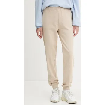 Bavlněné tepláky HUGO Nelfinia béžová barva, 50522417 80X, vel. XL