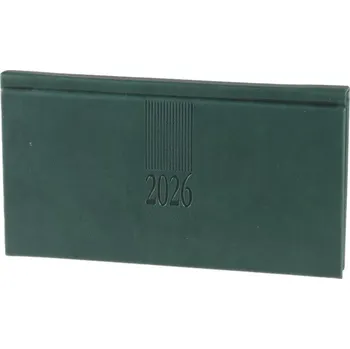 Diář Diář týdenní kapesní A6 horizontální Vivella - koženka zelená