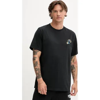 Pánské tričko Bavlněné tričko Converse pánské, černá barva, s potiskem, 10027713-A01 10027713.A01 99X, vel. XL