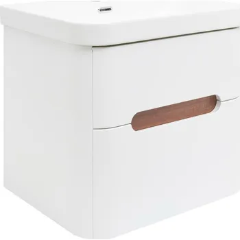 Šatní skříň Swiss aqua technologies Koupelnová skříňka s umyvadlem SAT Fusion 57,5x53x45 cm bílá matná mat SATFUSION260WMW