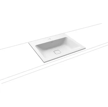 Umyvadlo Kaldewei Zápustné umyvadlo Cono 3080 60x50 cm alpská bílá otvor pro baterii, bez přepadu 901606013001