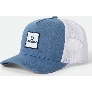 Kšiltovka BRIXTON kšiltovka - Alpha Block X C Mp Mesh Cap Denim/White (DNMWH)