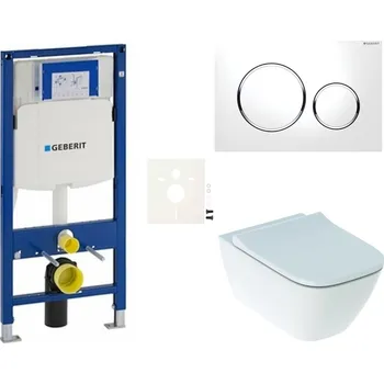 Klozet Siko Závěsný wc set do lehkých stěn / předstěnový Geberit Smyle GESSMSS20