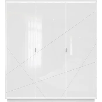 Šatní skříň Brwcz FORN SZF3D bílý lesk / 6BAL /