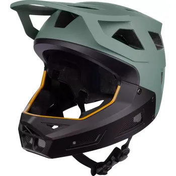 Cyklistická přilba přilba FORCE DROP downhill, zeleno-černá L-XL