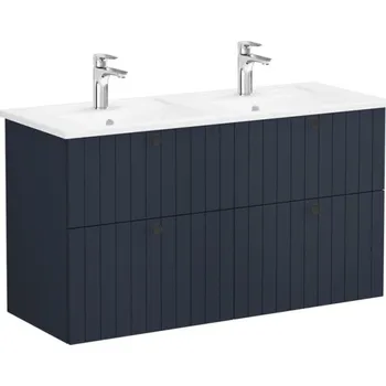 Šatní skříň Vitra Koupelnová skříňka s umyvadlem Root 120x67x46 cm modrá mat ROOTG120BINTS