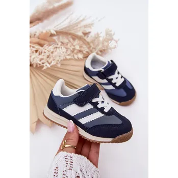 Dívčí tenisky Boto Dětské Sneakersy Sportovní Boty Na Suchý Zip Viona Barva: Modrá, Velikost: 21