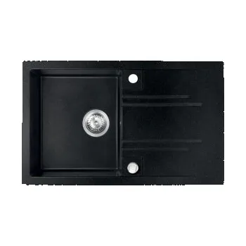 Kuchyňský dřez Novaservis Dřez granitový, grafit, s přepadem z dřezu DRGM48/78HA