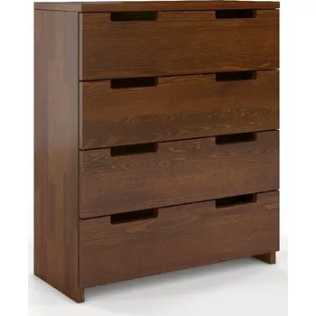 Komoda Skandica Komoda SPECTRUM 4 šuplíky, borovice (Barva: Ořech)