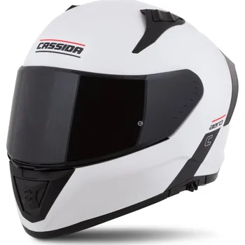 Helma na motorku Cassida Moto přilba Aero Solid bílá/černá (Velikost: XXL (63-64))