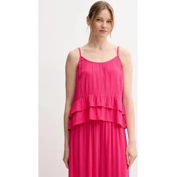 Dámská halenka Halenka United Colors of Benetton dámská, růžová barva, hladká, 4VW95H00B 42X, vel. XS