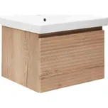 Naturel Koupelnová skříňka s umyvadlem Savona 78x43x44,8 cm dub halifax mat SAVONA80DHU1