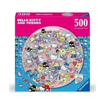 Puzzle Ravensburger Puzzle 12001391 - Hello Kitty - 500 Teile Rundpuzzle für Erwachsene und Kinder ab 14 Jahren (NL)